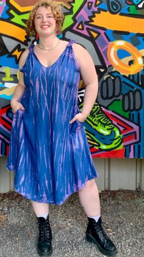 Picture of tie dye rope dress
