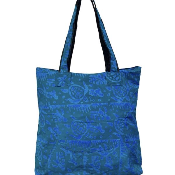 Picture of batik turtle tote