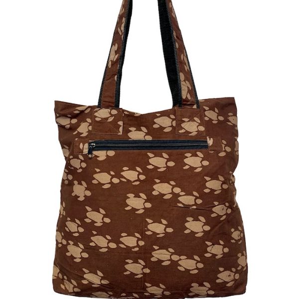 Picture of batik turtle tote