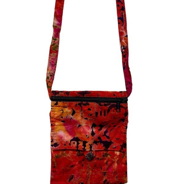 Picture of cotton batik passport bag