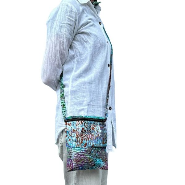 Picture of cotton batik passport bag