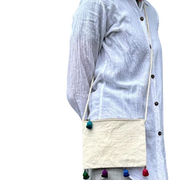 Picture of seaside canvas purse