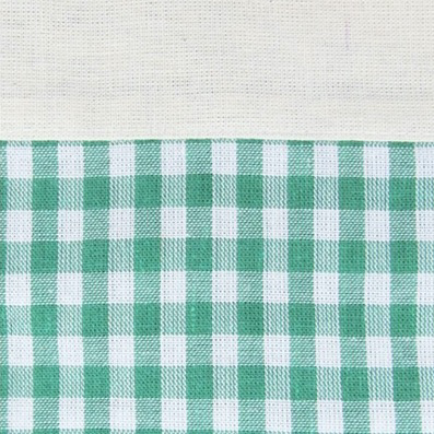 green gingham