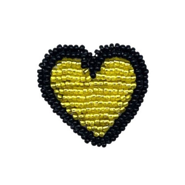 Picture of beaded heart pin