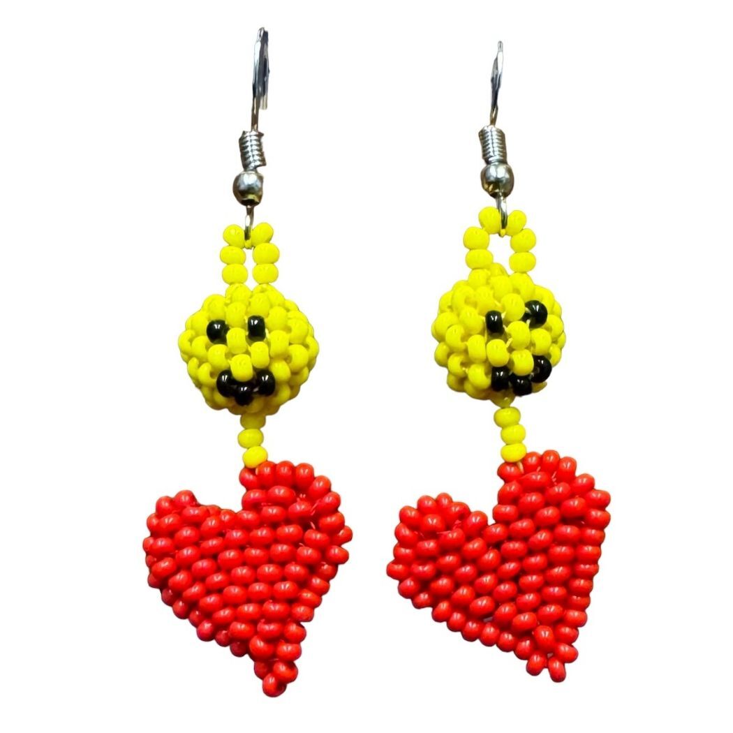 Picture of emoji earrings