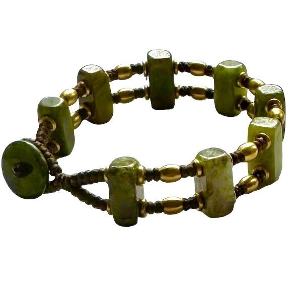 Picture of jade ladder bracelet