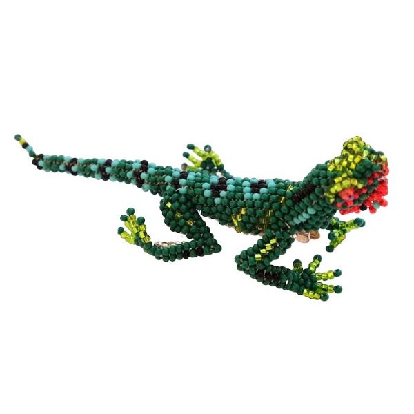 Picture of beaded reptile pin