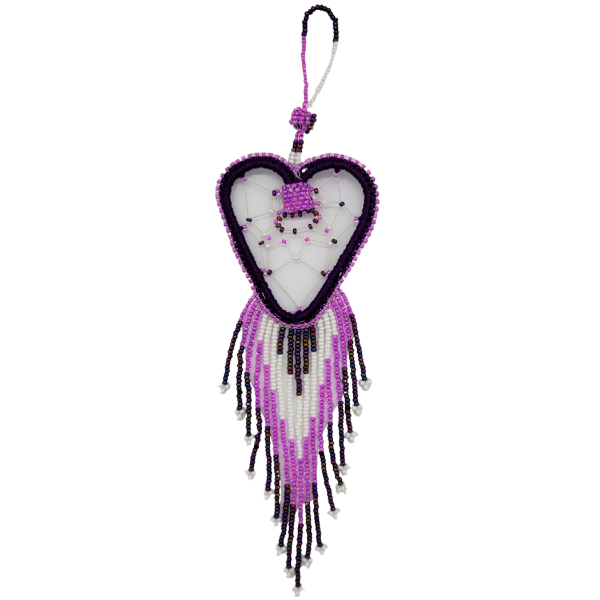 Picture of beaded heart dream catcher