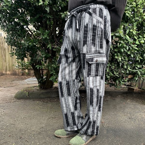 Picture of ikat cargo pants