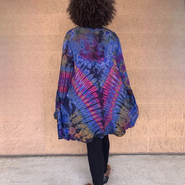 Picture of tie dye jacket with pockets