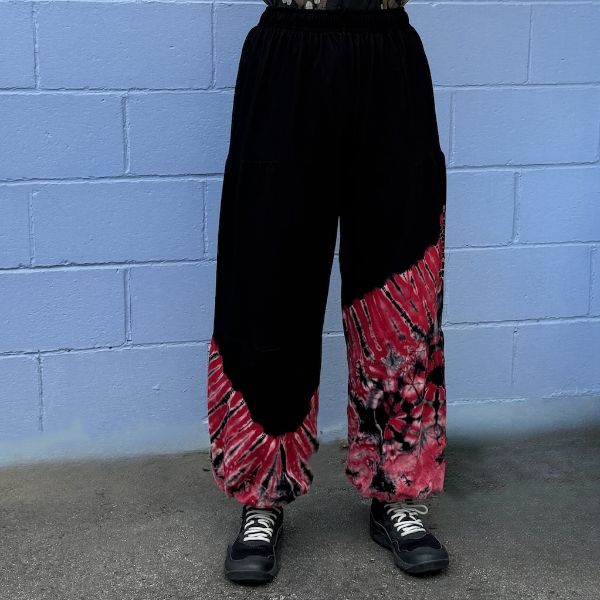 Picture of cotton harem pants - tie dye