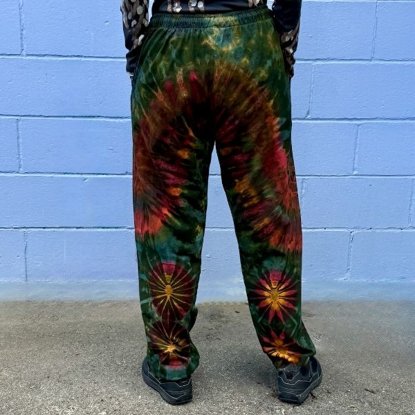 Picture of tie dye cotton lounge pants