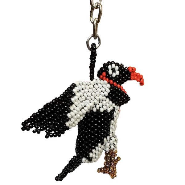 Picture of beaded wildlife keychain