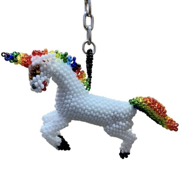 Picture of beaded wildlife keychain