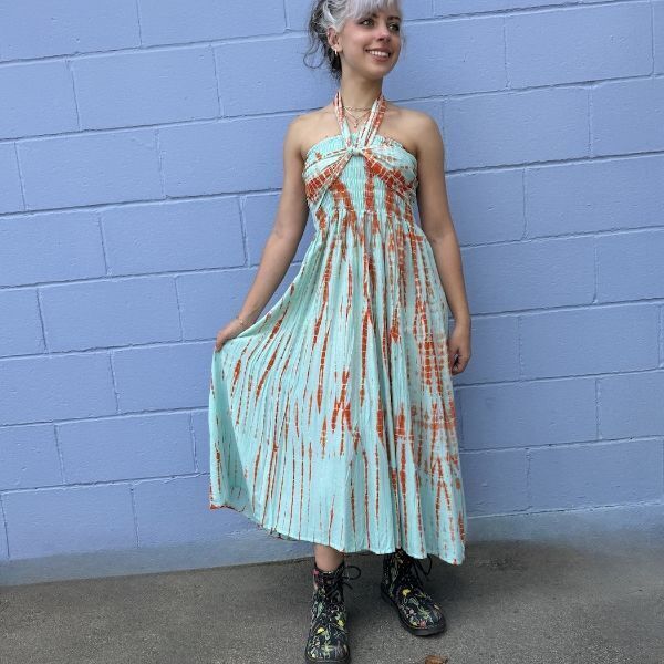 Picture of tie dye lindsey dress