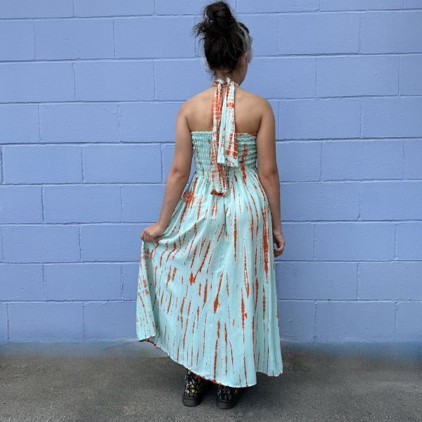 Picture of tie dye lindsey dress