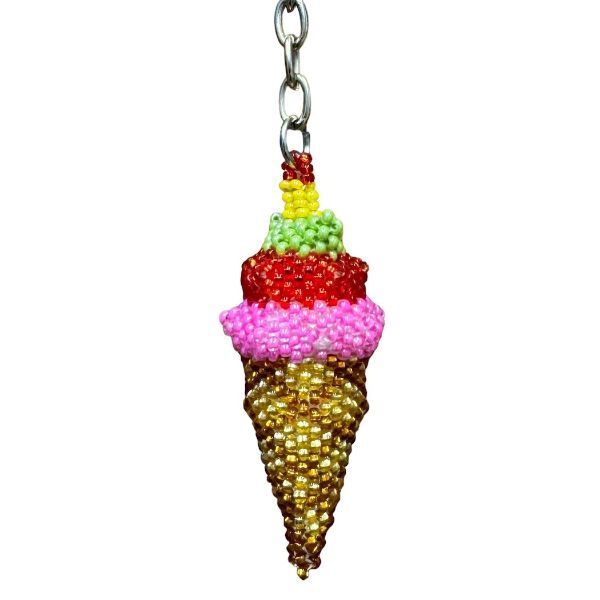 Picture of beaded keychain