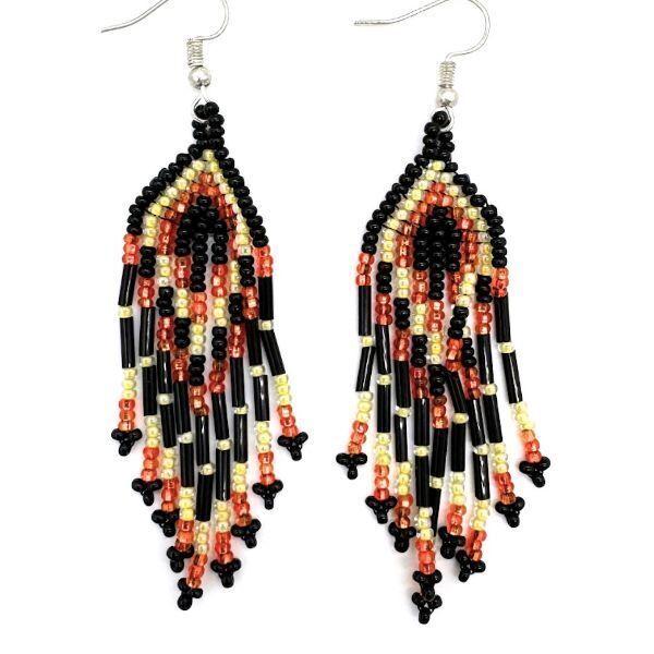 Picture of ivy beaded earrings