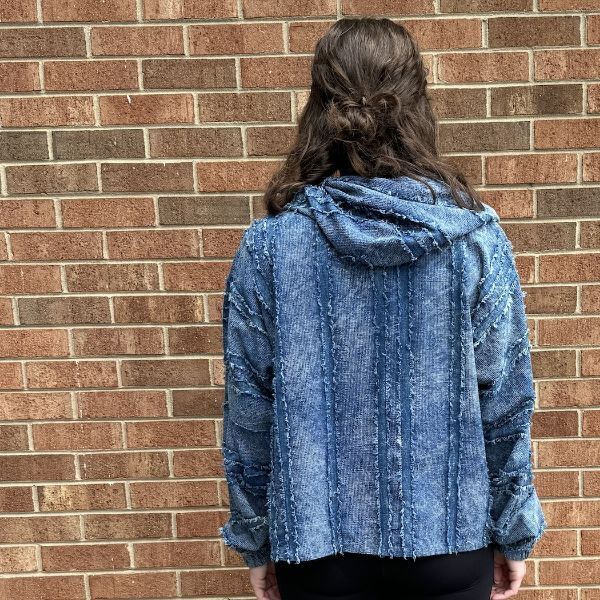 Picture of blue hooded jacket