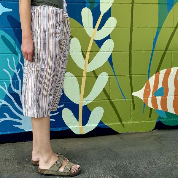 Picture of cotton ikat pants