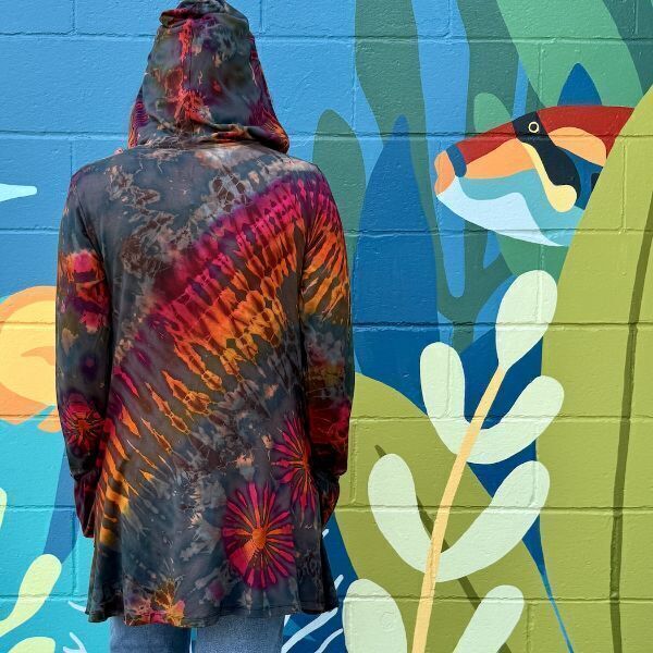 Picture of tie dye hoodie tunic