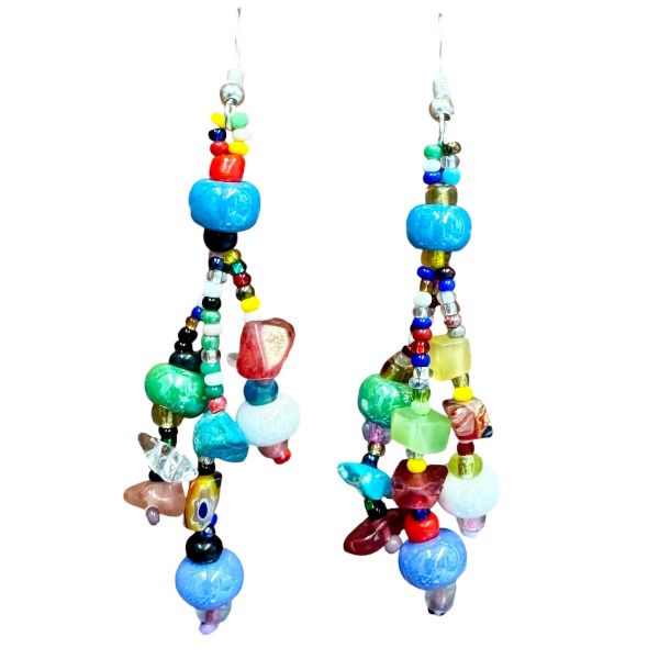 Picture of multistrand beaded earrings