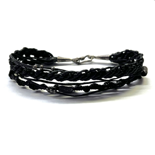 Picture of silver cord bracelet