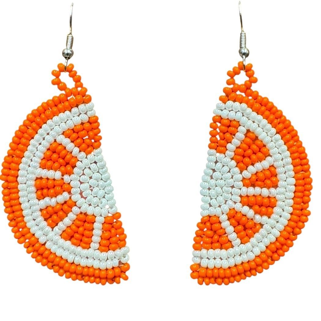 Picture of fruit beaded earrings