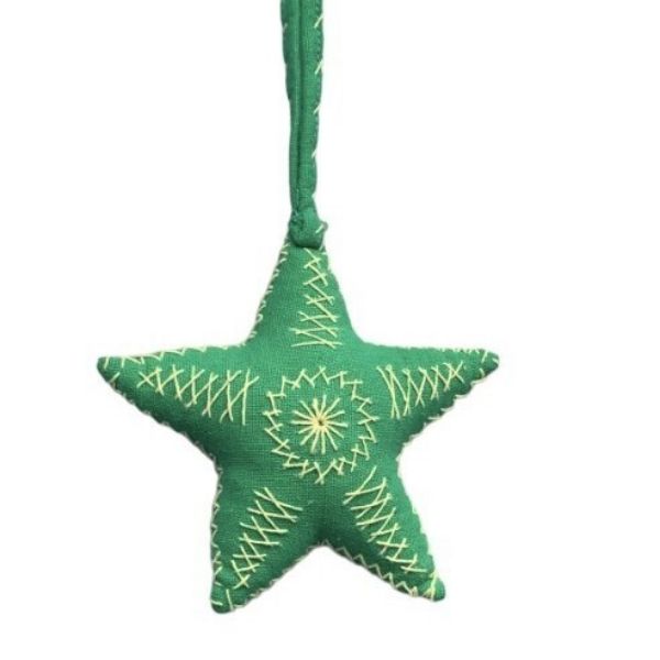 Picture of super star hand stitched ornament