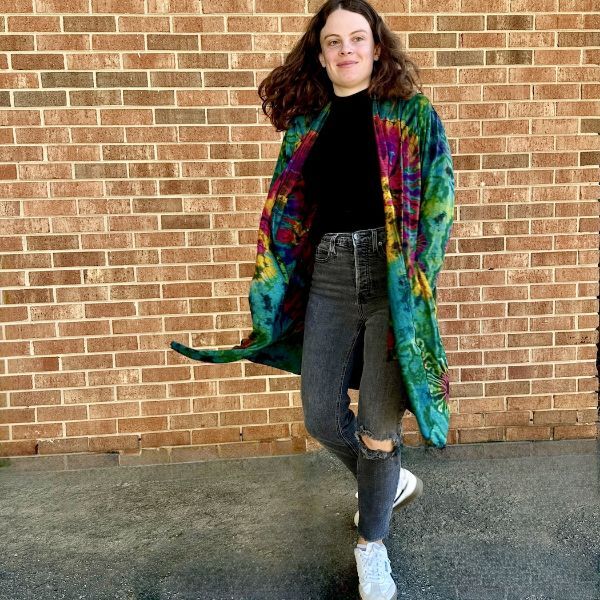 Picture of tie dye jacket with pockets