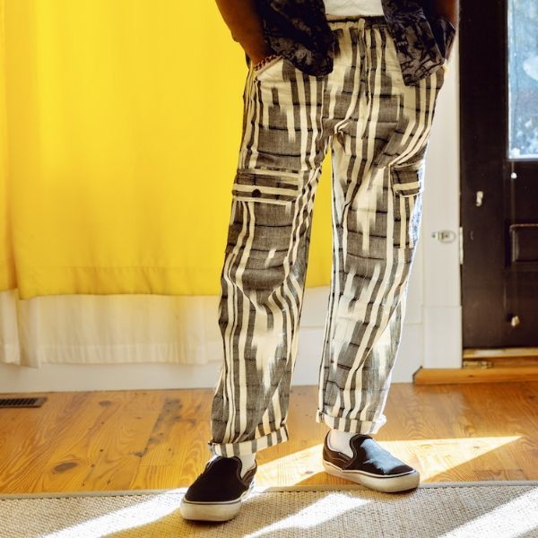 Picture of ikat cargo pants