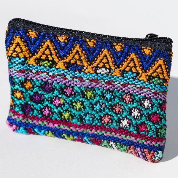 Picture of huipil two zip pouch