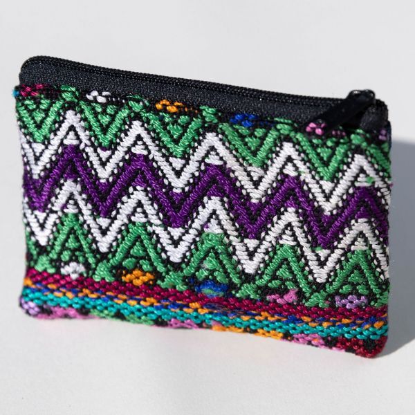 Picture of huipil two zip pouch