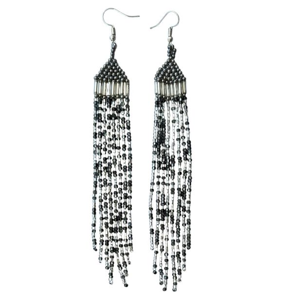 Picture of beaded waterfall earrings