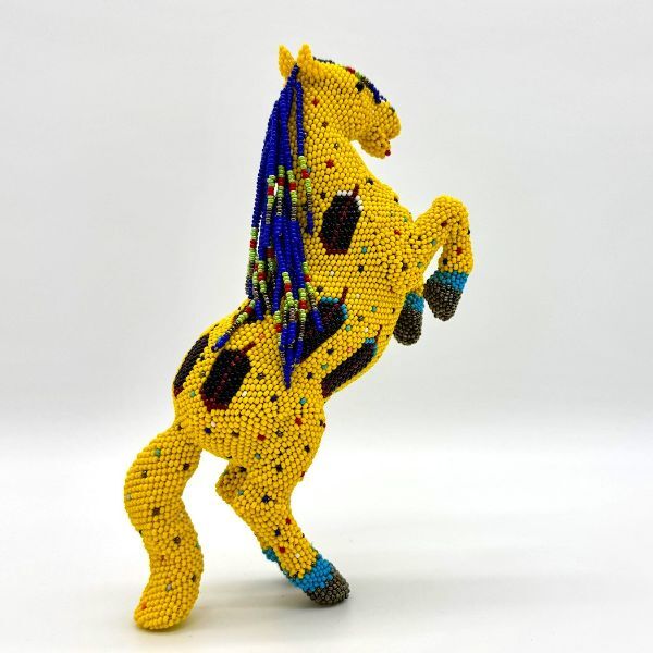 Picture of beaded jumping horse - large