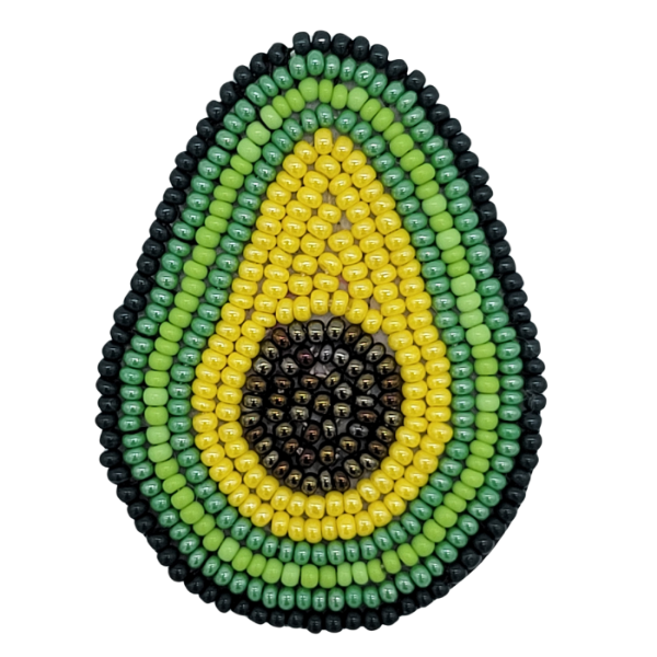 Picture of beaded avocado phone grip